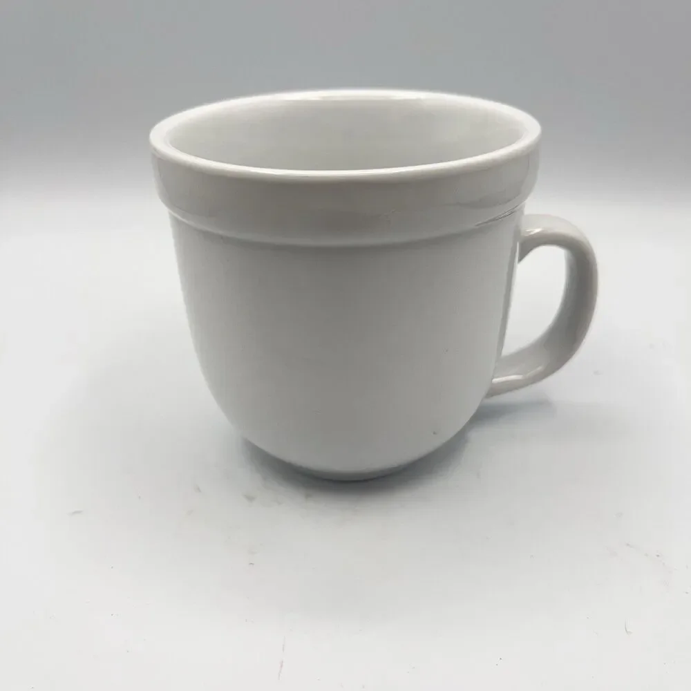 Pottery Barn Coffee Mug Cup white tea cup